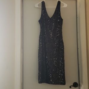 Black sequin dress